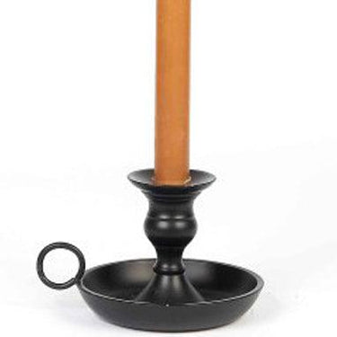 Black Benton Candle Holder Metal MTRE0011 - The Fox Decor